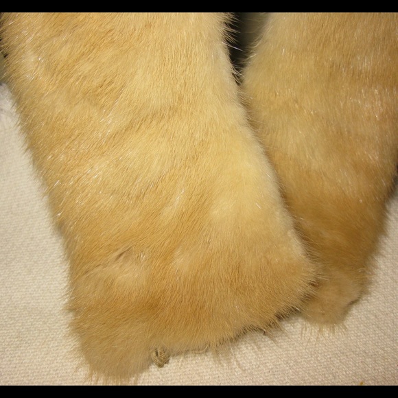 Mink Collar Vintage 1940s-1950s Honey - Picture 5 of 5